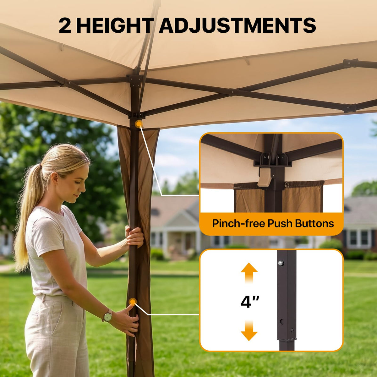 11x11 Pop Up Gazebo with Netting F845225