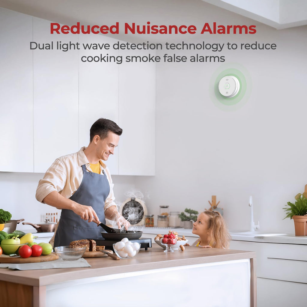 Smoke Detectors 10 Year Sealed Battery Operated 3 Pack T71953
