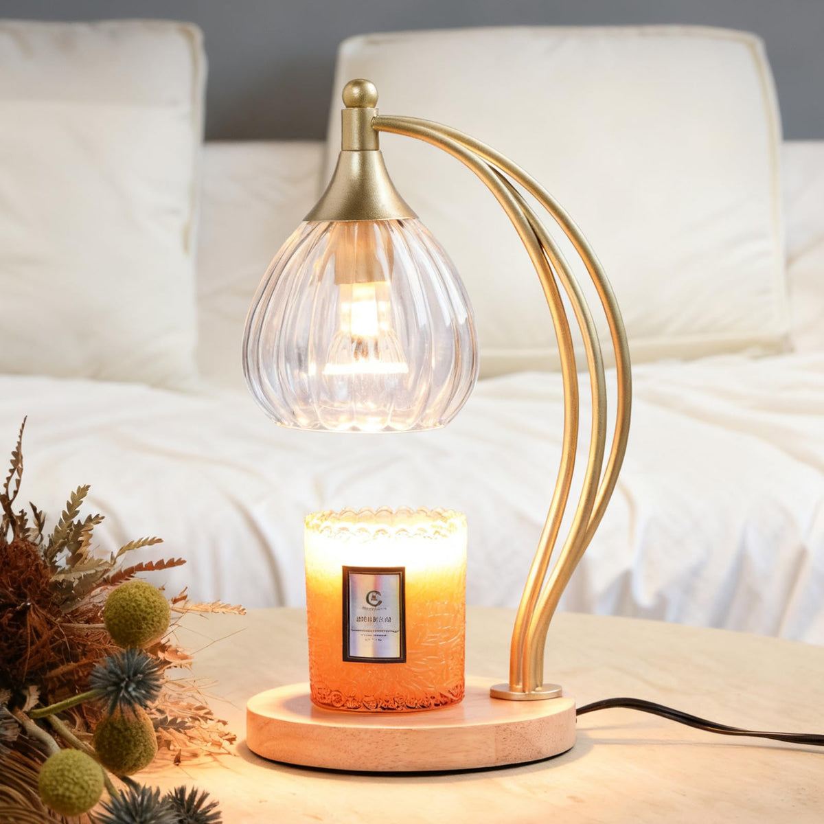 Dimmable Candle Warmer Lamp with Timer J826219
