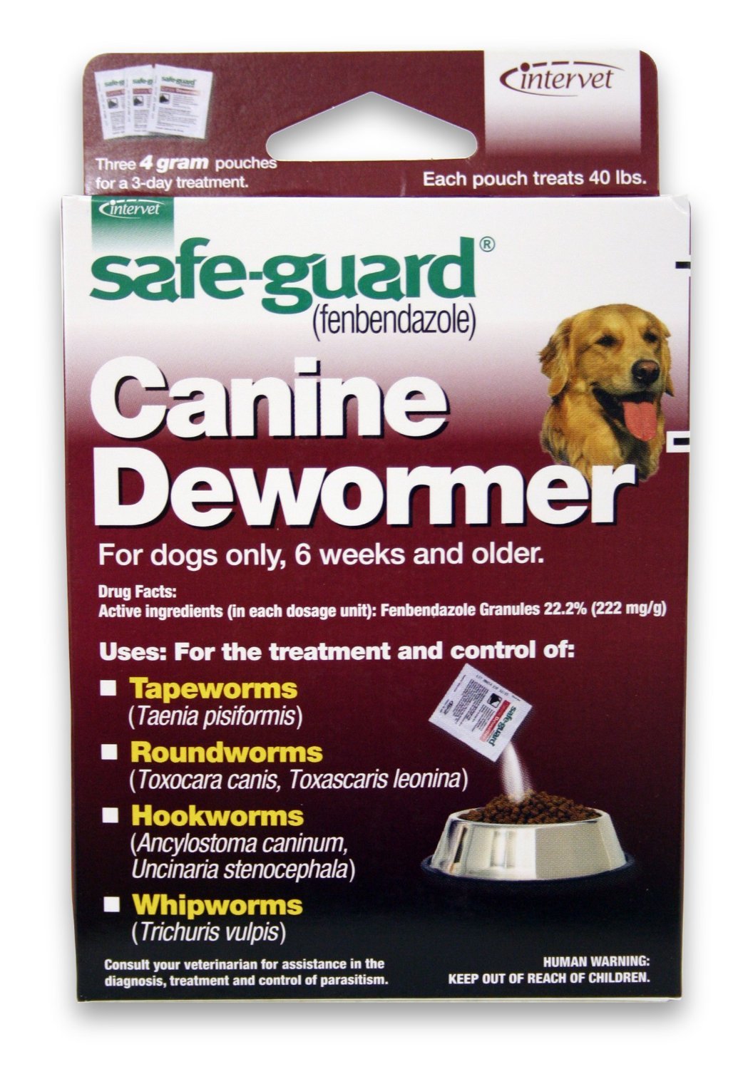 Canine Dewormer for Large Dogs 4-Gram Pack of 2 L80772