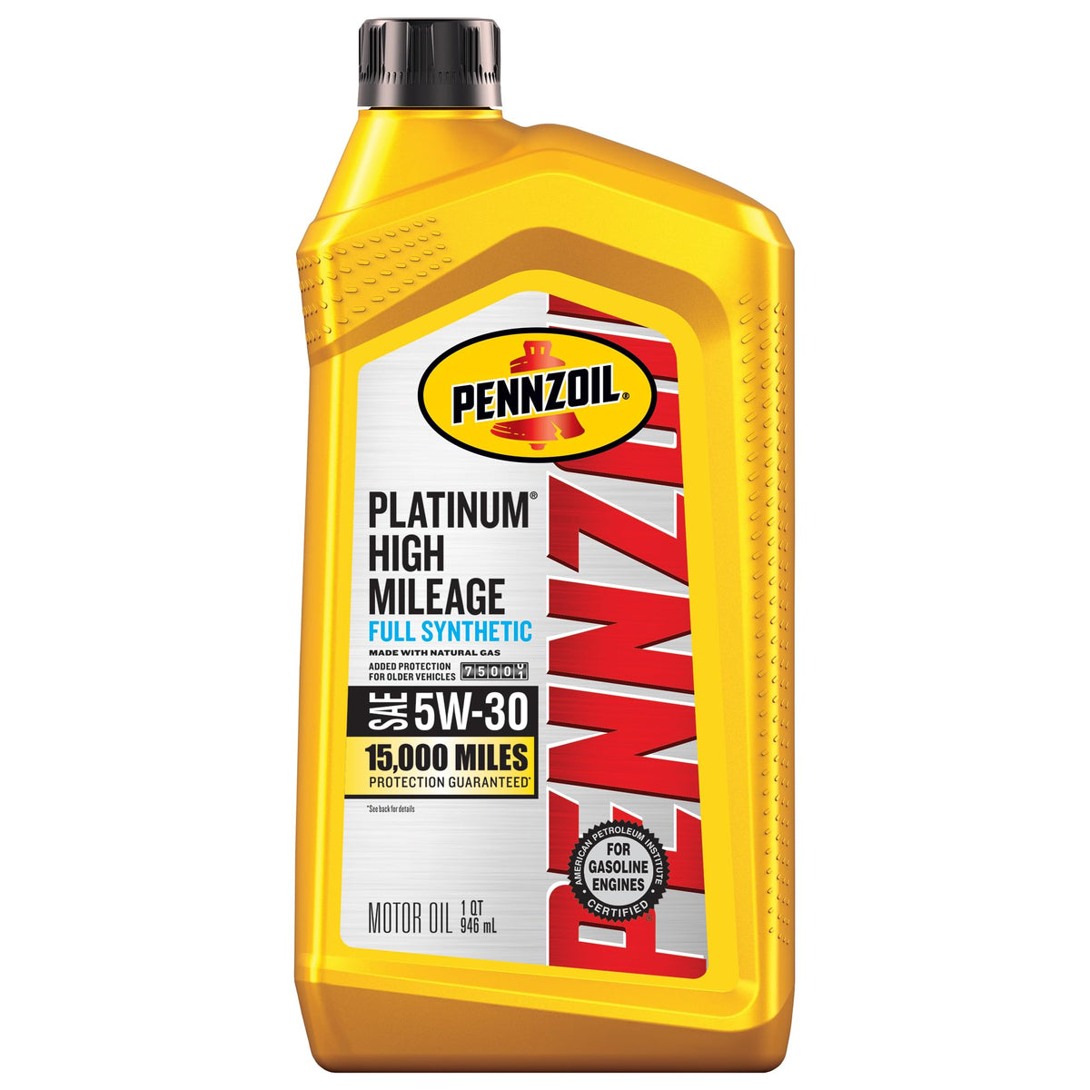 Full Synthetic 5W-30 High Mileage Motor Oil 1-Quart C1179