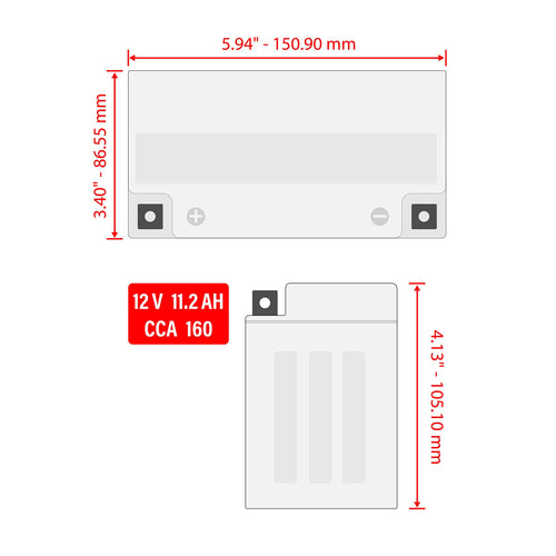 12V 11.2Ah AGM Battery F7987
