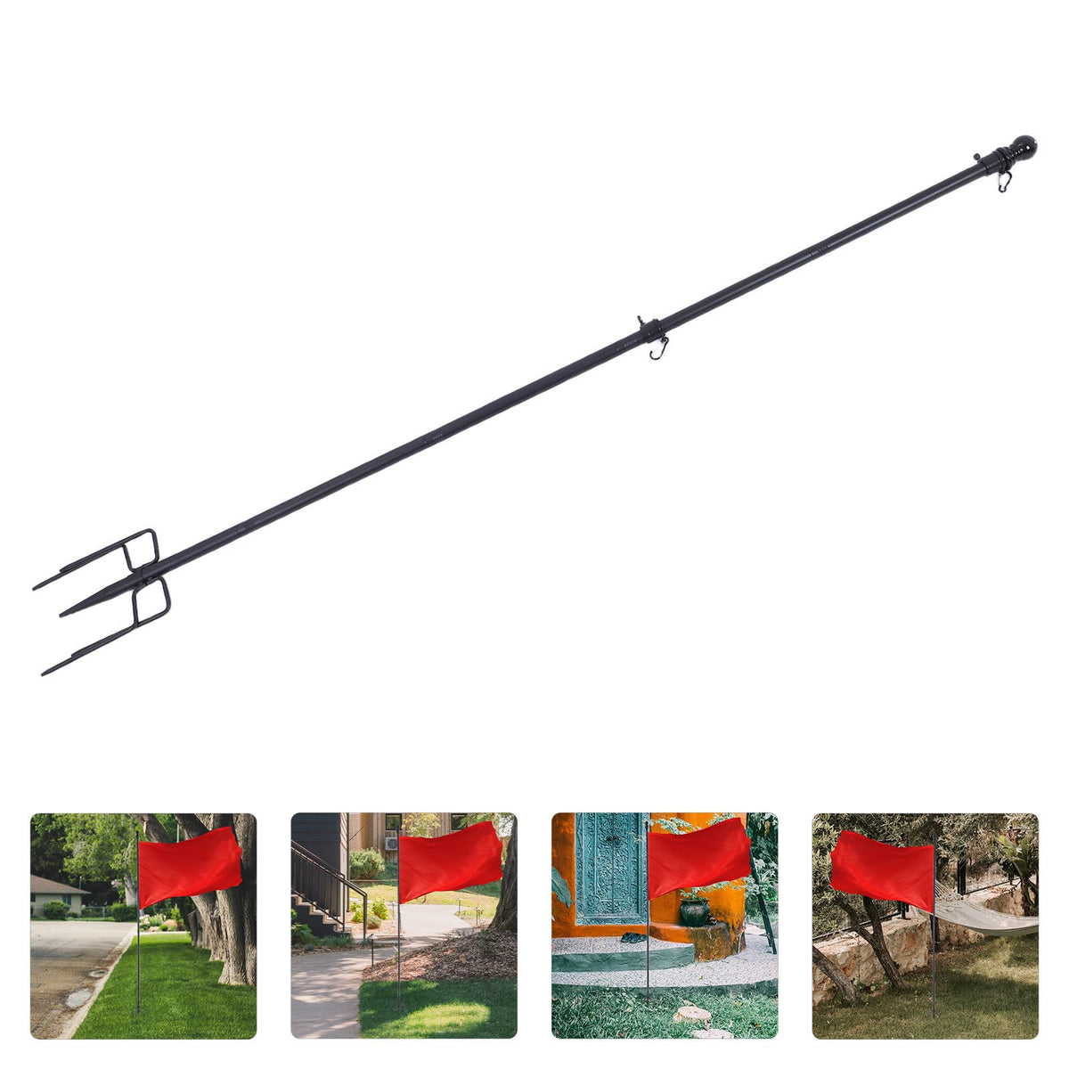 Stainless Steel Flag Pole Base with 5 Prongs R373906