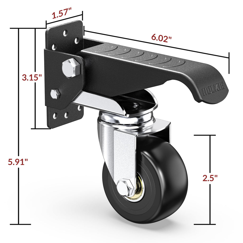 Heavy Duty Retractable Casters 700 lbs 4 Casters L45473