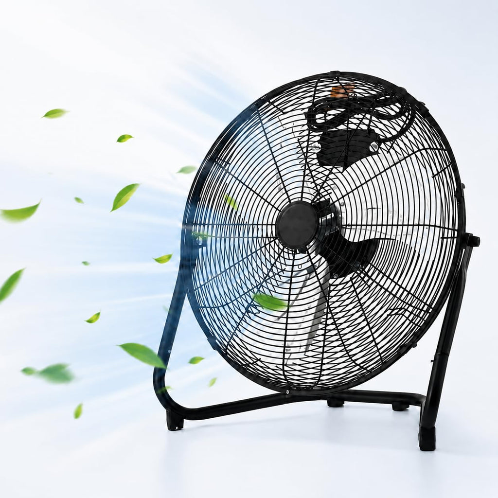 20 Inch Industrial Floor Fan, 3 Speeds, 360° Tilt G730