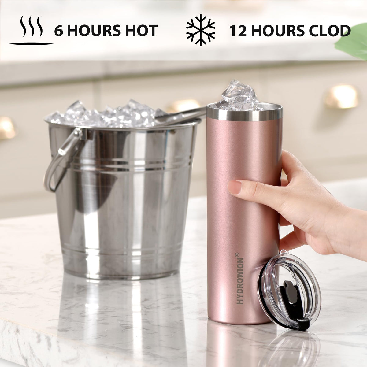 20 oz Insulated Tumbler with Straw Lid H60605