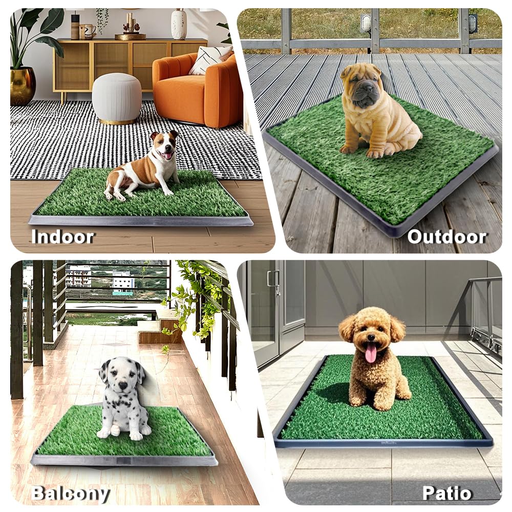 Artificial Turf Dog Grass Pad with Tray 30"X20" W256