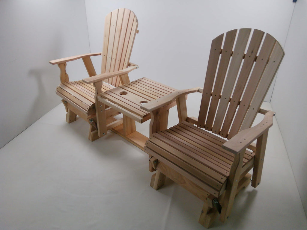 6 Foot Natural Cedar Settee Glider N11473