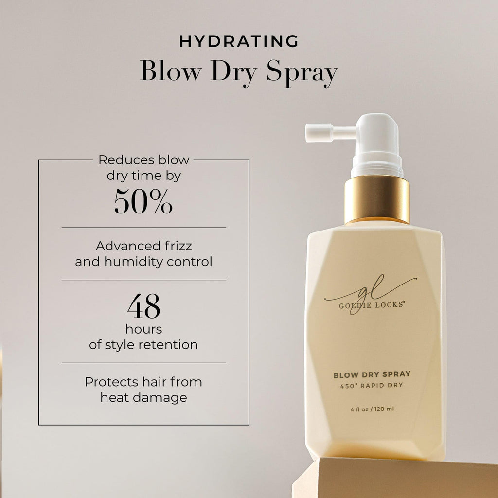 Blow Dry Spray with Heat Protection and Frizz Control 4 fl oz X521