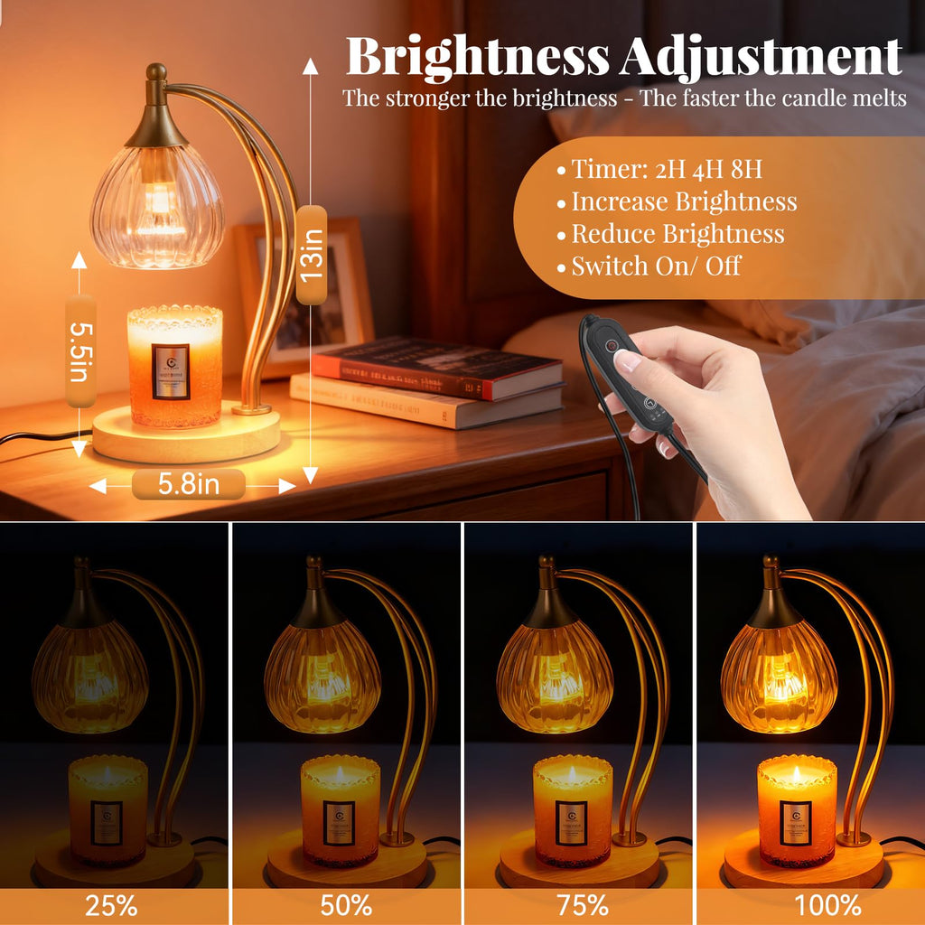 Dimmable Candle Warmer Lamp with Timer J826219