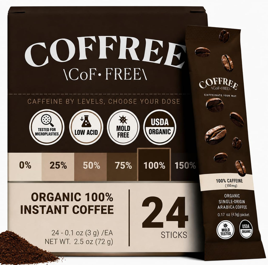 Organic Instant Coffee Packets 24 Count Y3290