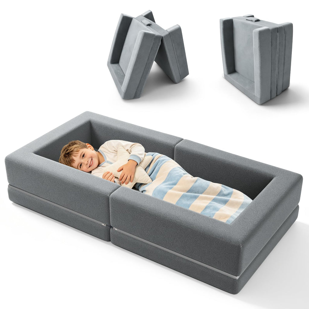 54" Portable Foldable Foam Toddler Bed R1779