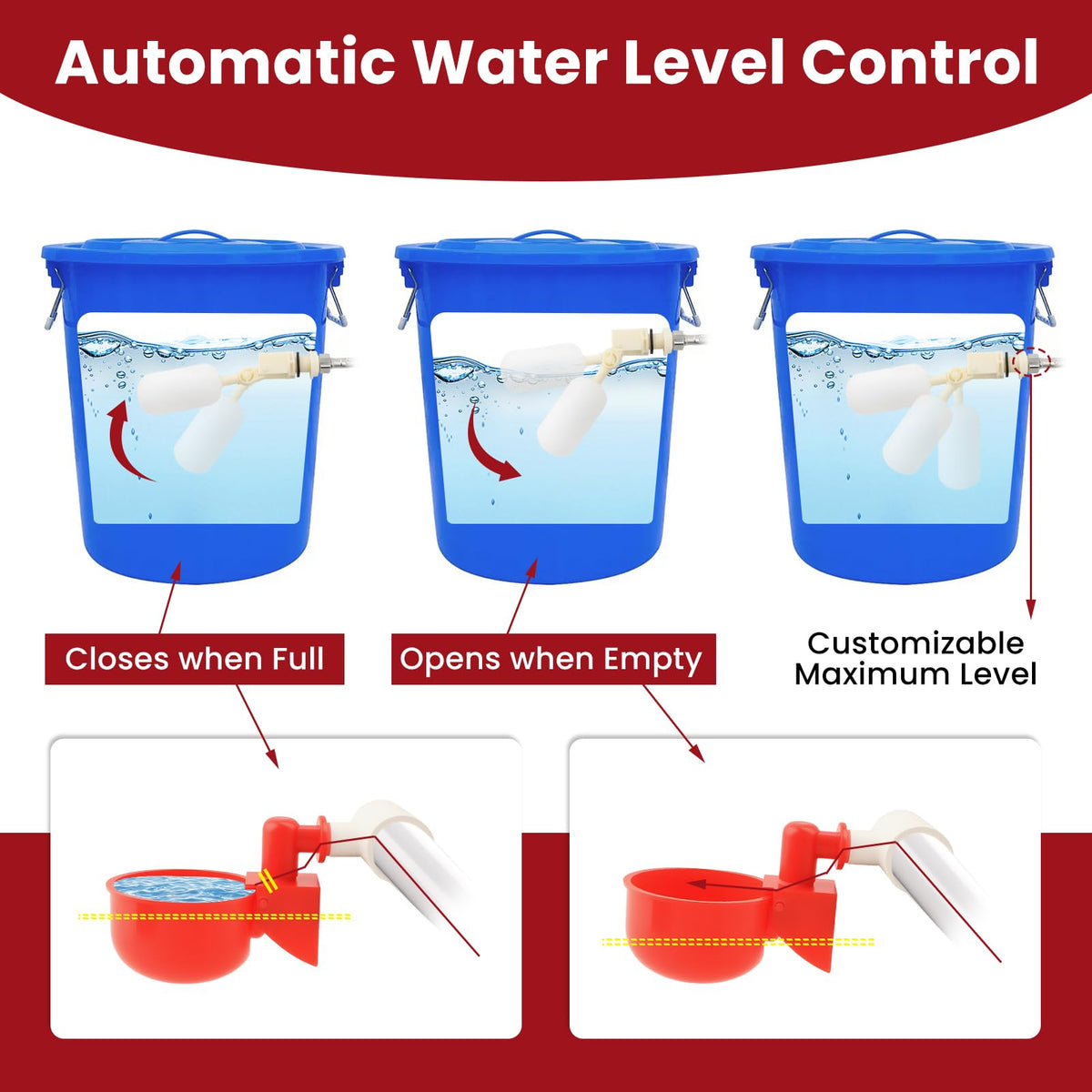 Automatic Chicken Waterer 8 Cups G294