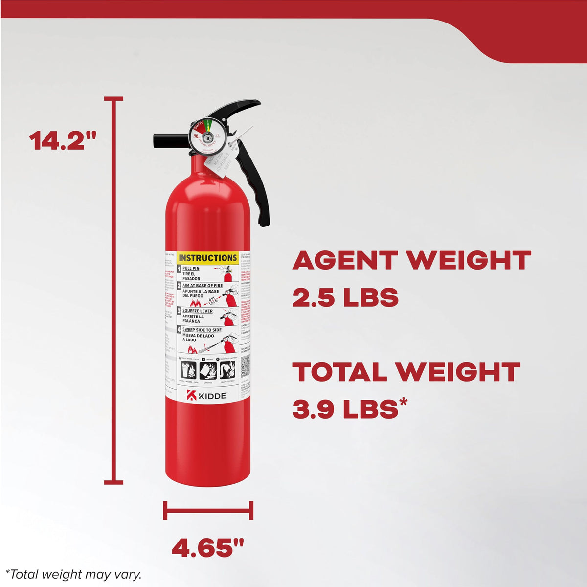 Fire Extinguisher 1-A:10-B:C 1 Pack N981054