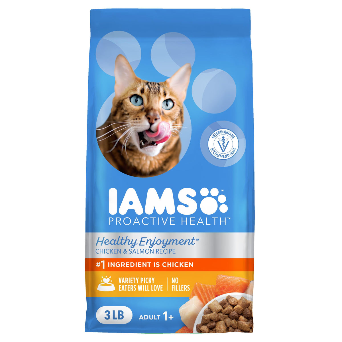 Dry Cat Food Chicken & Salmon Recipe 3 lb R452