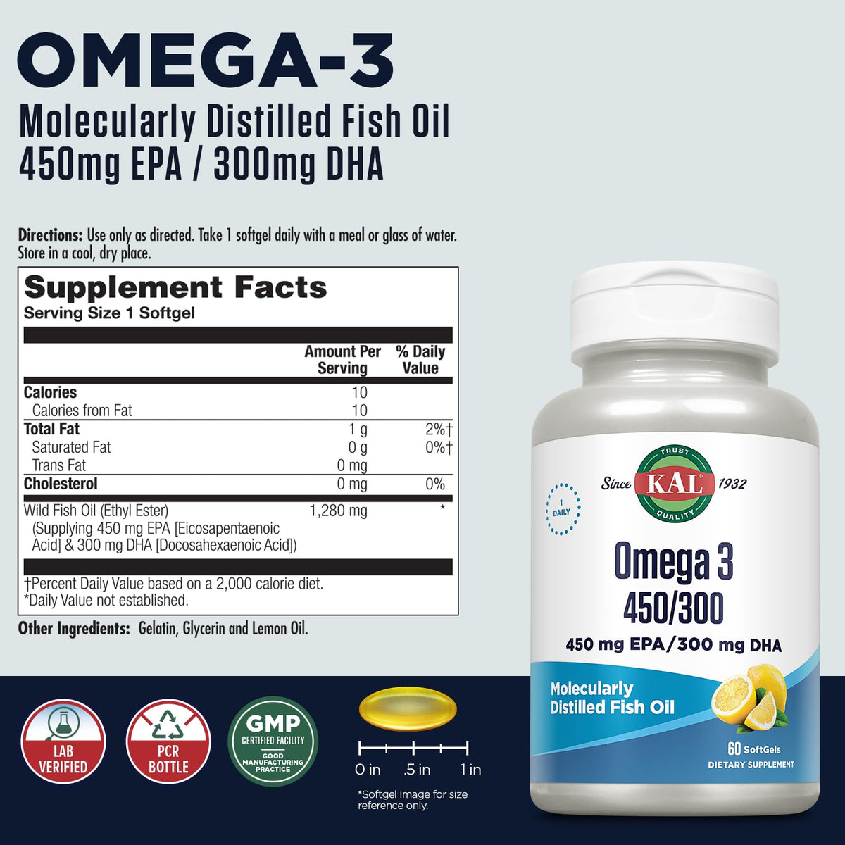 Omega 3 Fish Oil Softgels X79543