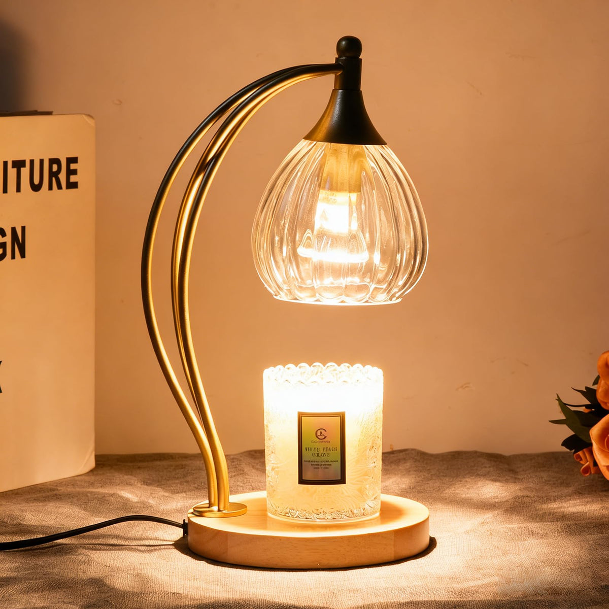 Dimmable Candle Warmer Lamp with Timer J826219