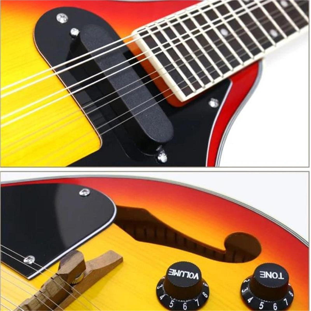 Electric Mandolin Spruce 8 Strings Sunburst M51216