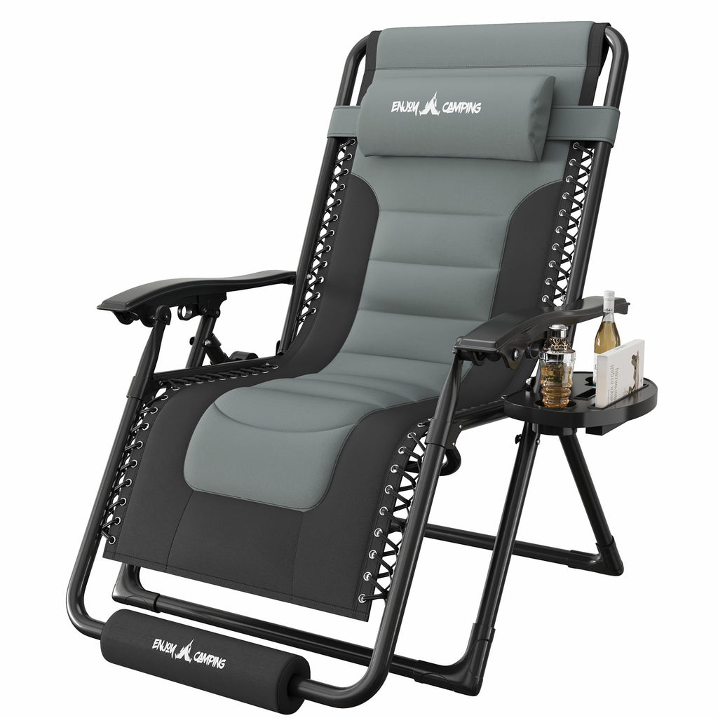 Oversized Padded Zero Gravity Reclining Patio Lounge Chair J760