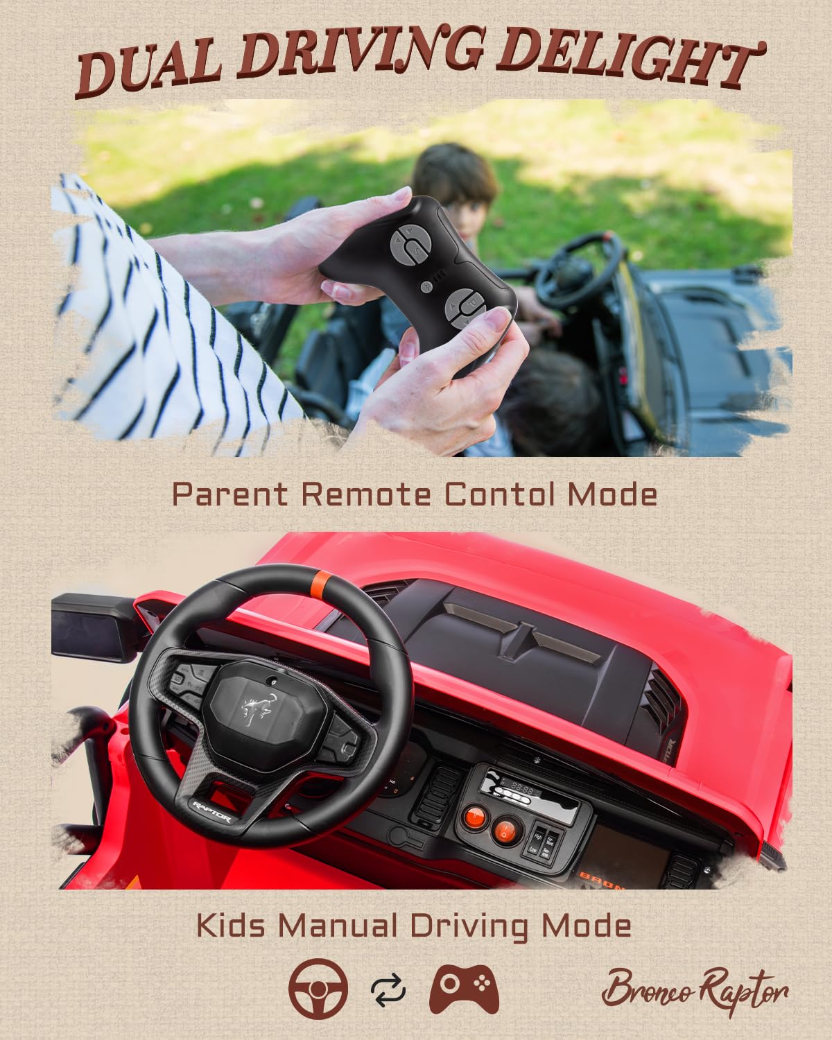24V 2 Seater Kids Electric Ride on Truck with Remote Control E3103