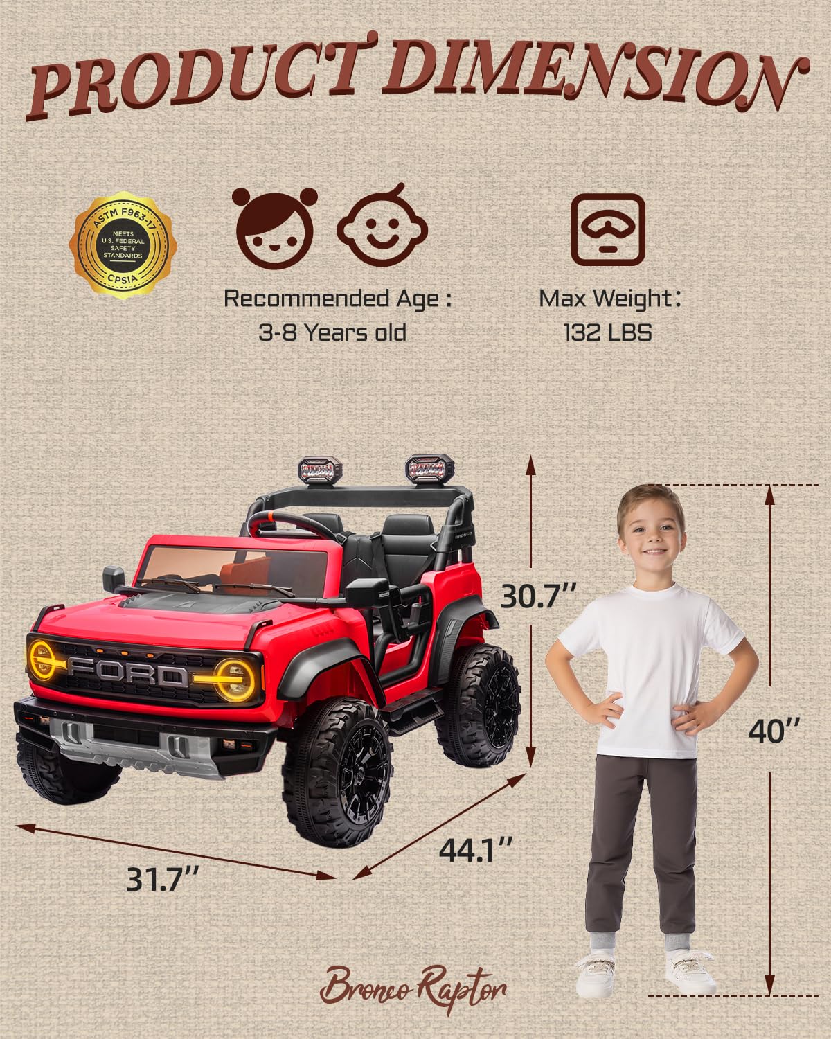 24V 2 Seater Kids Electric Ride on Truck with Remote Control E3103