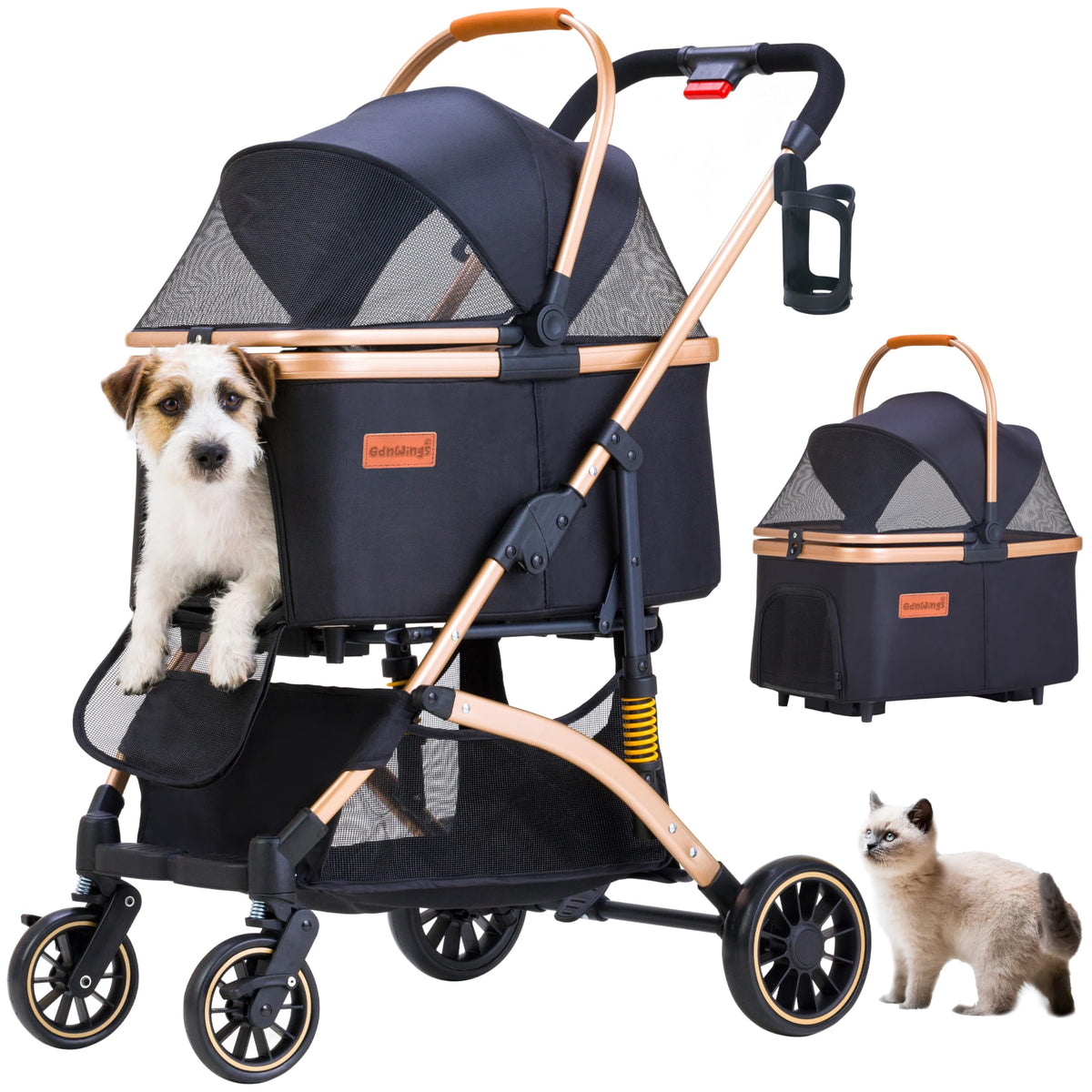 Pet Stroller for Small Dogs Cats X4223