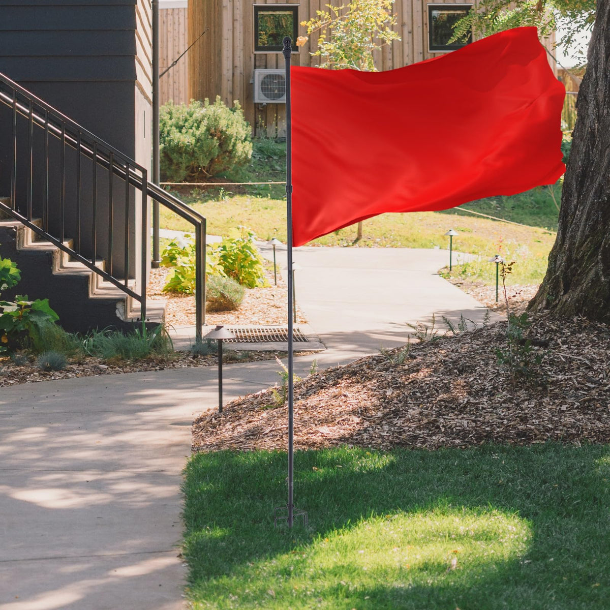 Stainless Steel Flag Pole Base with 5 Prongs R373906