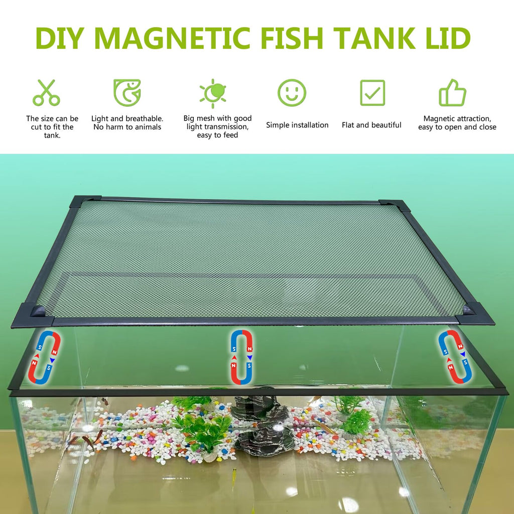 Fish Tank Cover Net Aquarium Lid Mesh Top 39"X19" T6564