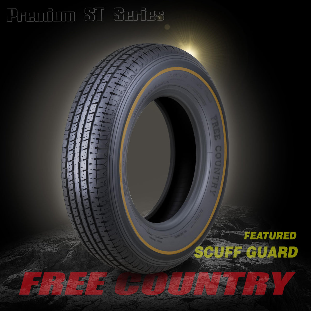 4 Premium Trailer Tire ST205/75R15 8PR LRD 107N J23685