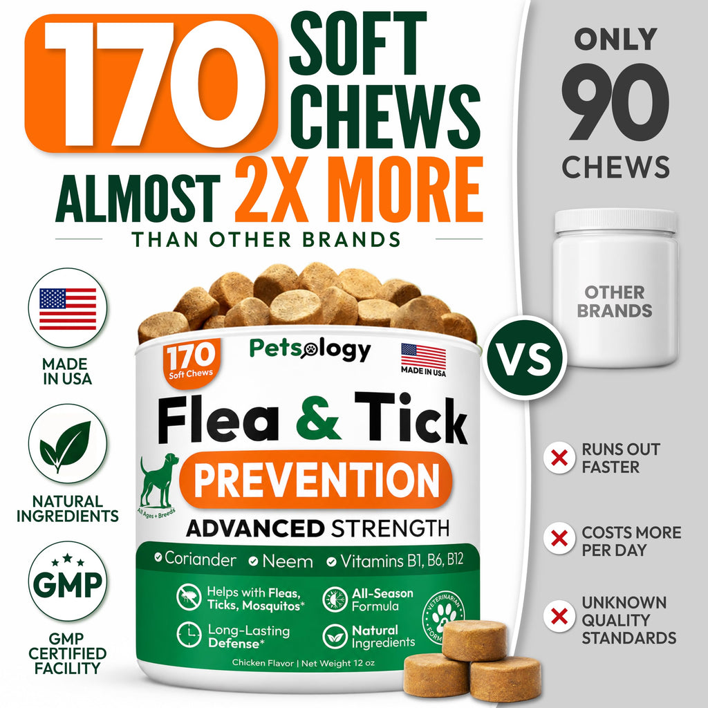 Flea and Tick Prevention for Dogs Soft Chewables Y476