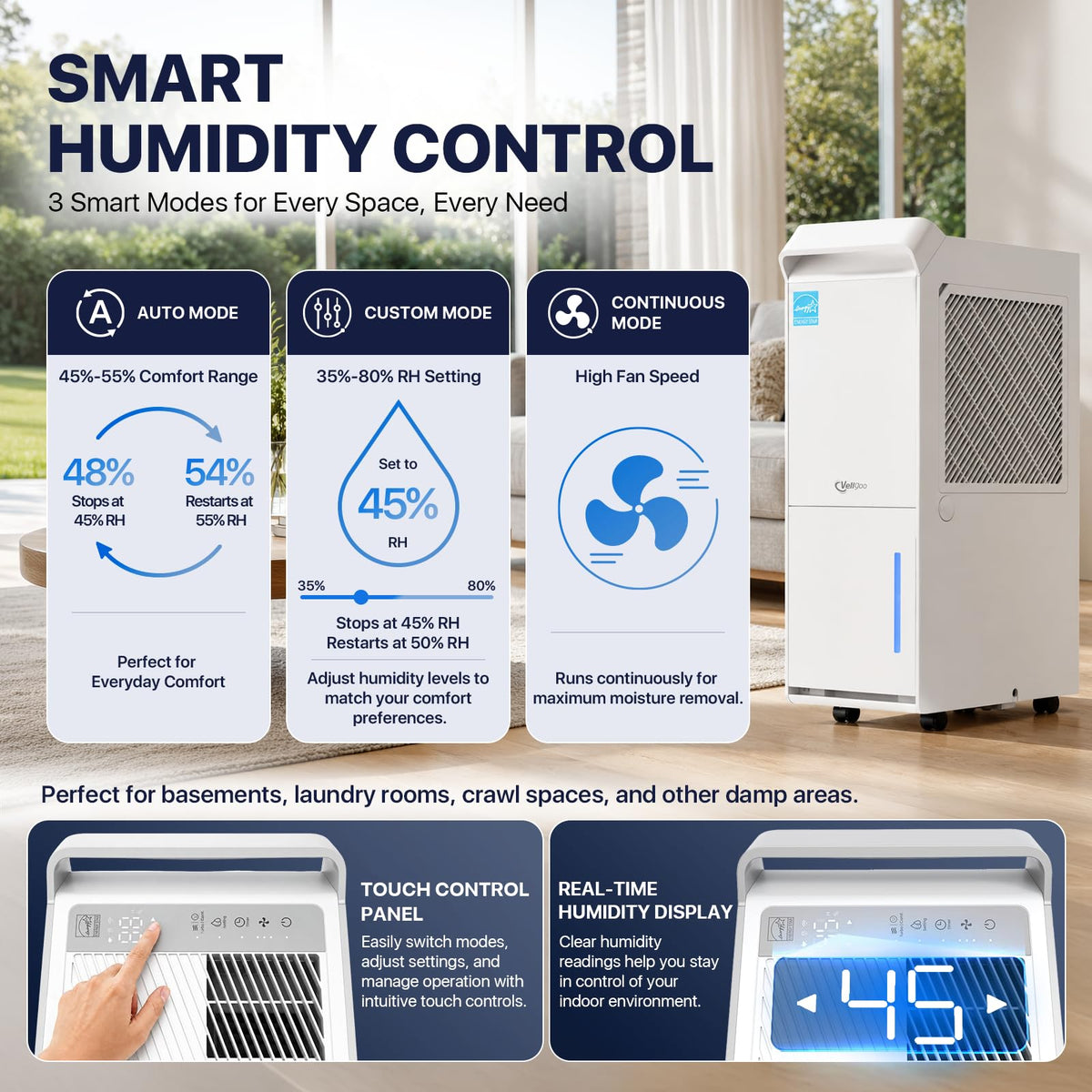 100 Pint/Day Dehumidifier B837