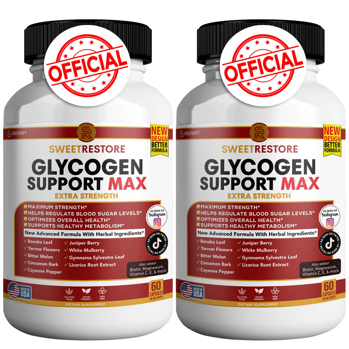 120 Capsules Glycogen Support O27309