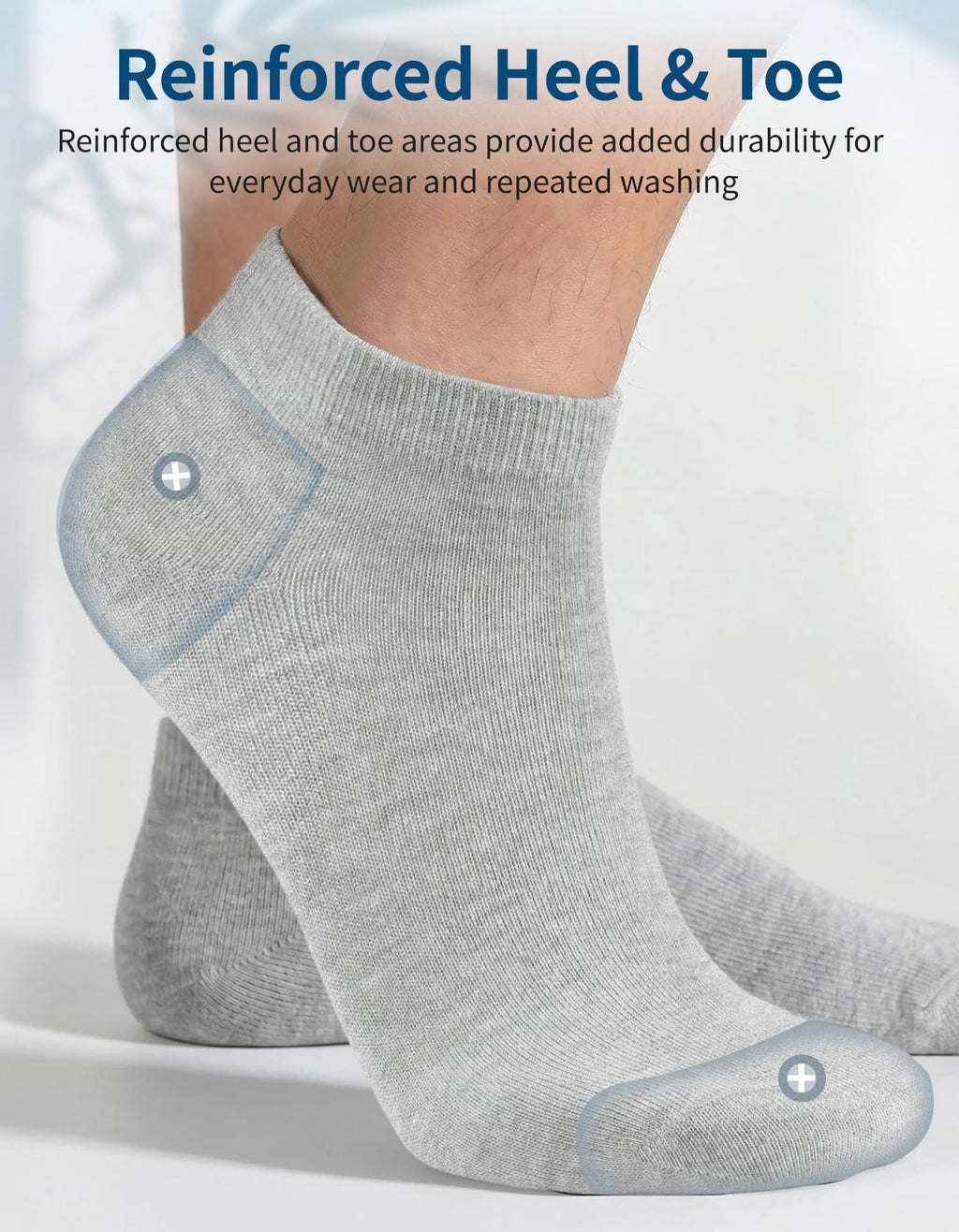 Bamboo Viscose Thin Ankle Socks 6 Pairs H397
