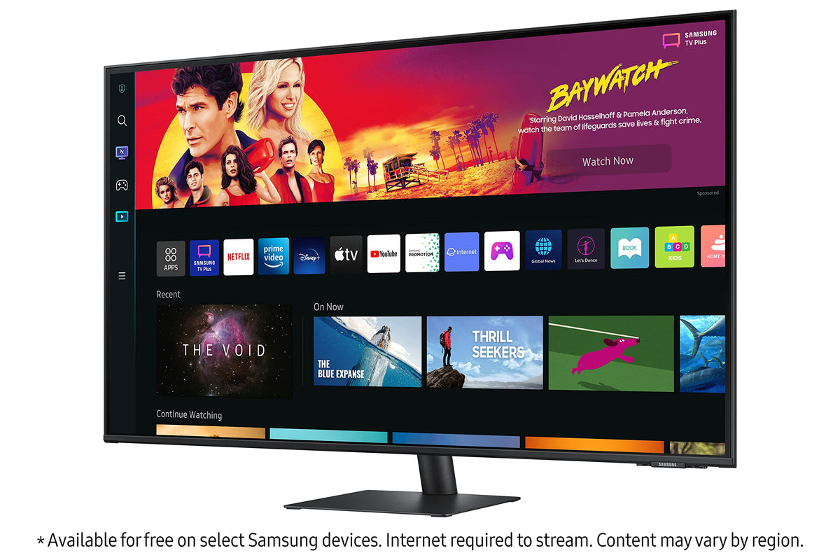 43" 4K UHD Smart Monitor & Streaming TV, Black R5657