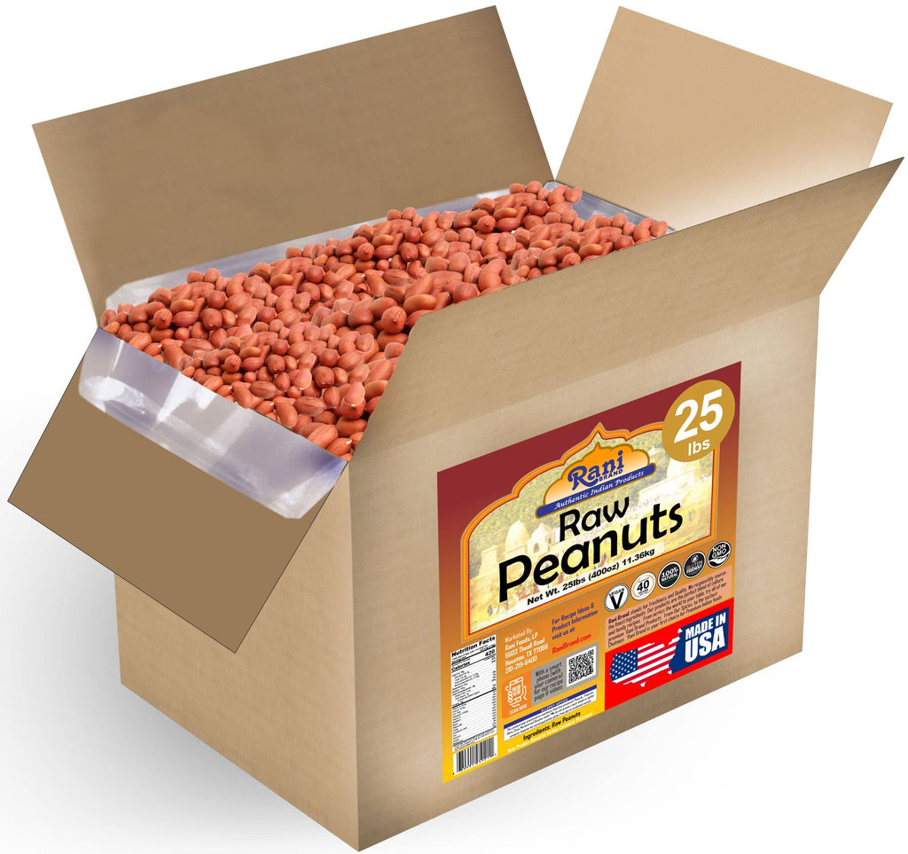 Raw Whole Peanuts With Skin 25lbs Bulk Box U930693