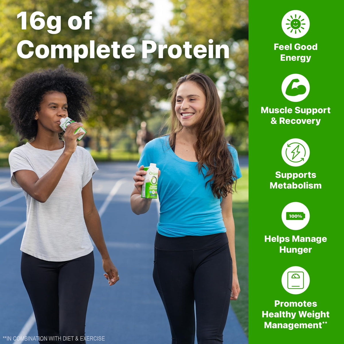 Organic Protein Shake, 16g Grass Fed Whey, 11 Fl Oz (12 Pack) M950165