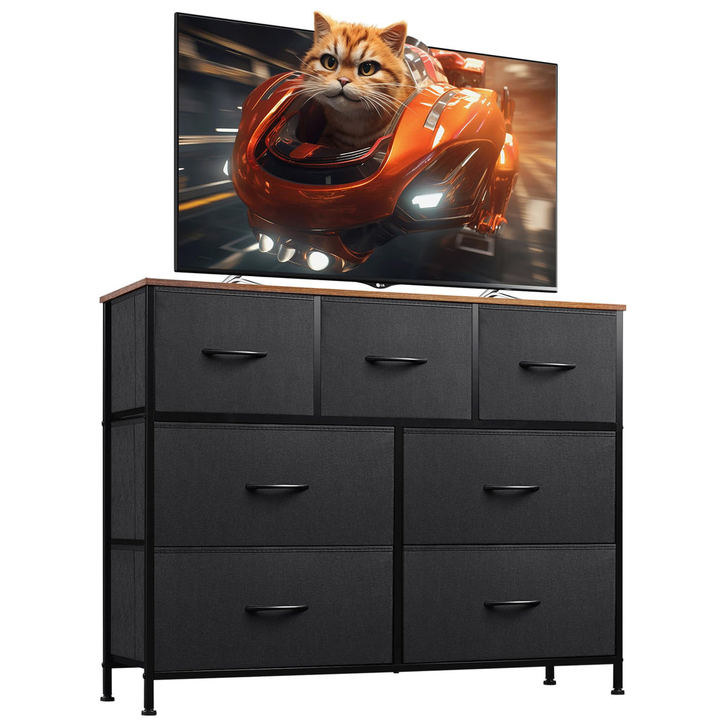 Charcoal Black 3 7 9 Drawer Dresser Set I9234