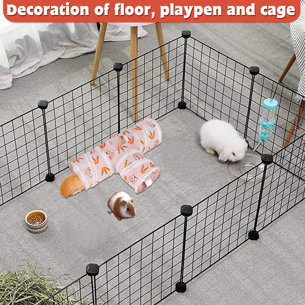 Collapsible 3 Way Bunny Tunnels & Tubes R87234