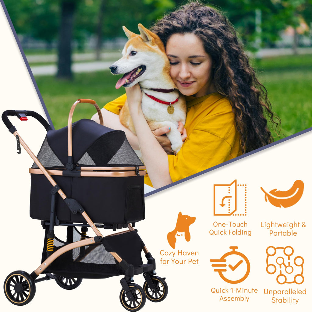 Pet Stroller for Small Dogs Cats X4223