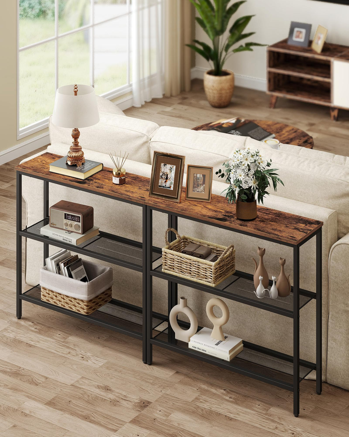31.5" Narrow 3 Tier Console Table D473