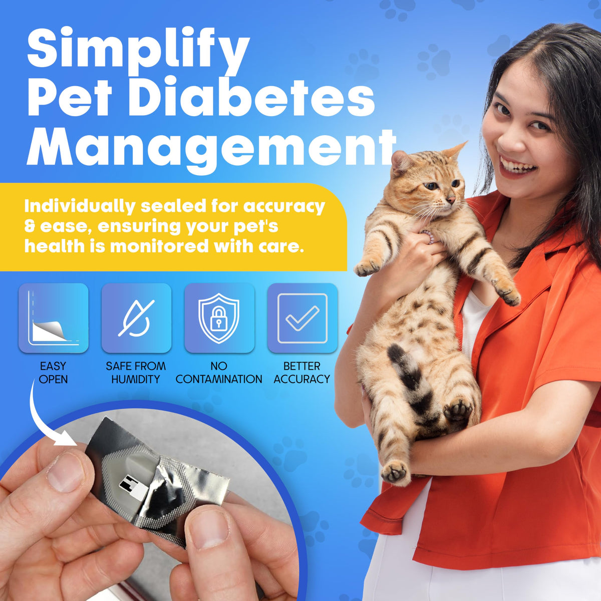 Blood Glucose Test Strips for Dogs & Cats, 50 M41729