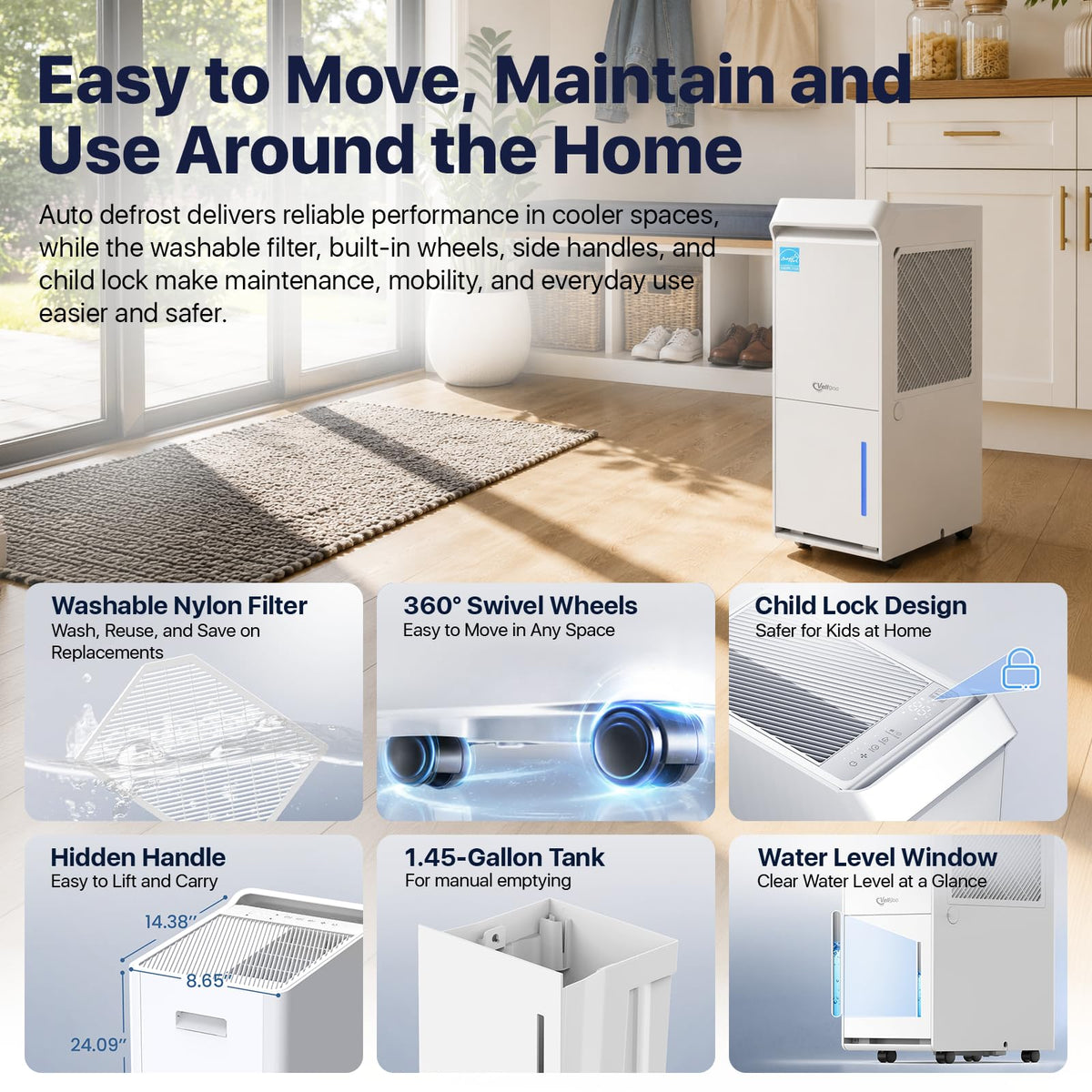 100 Pint/Day Dehumidifier B837