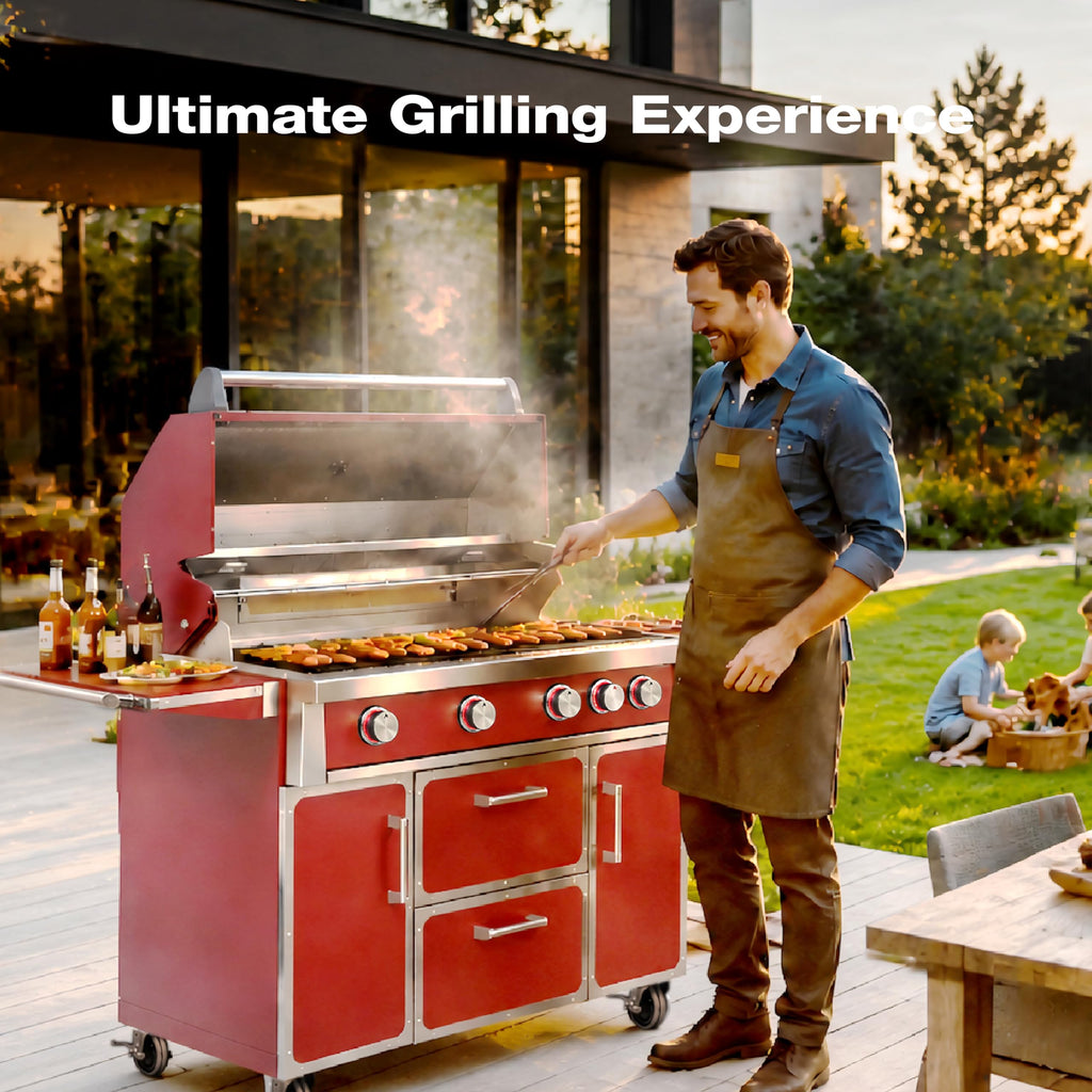 49" 99,000 BTU 4 Burner Stainless Steel Propane Grill M57362
