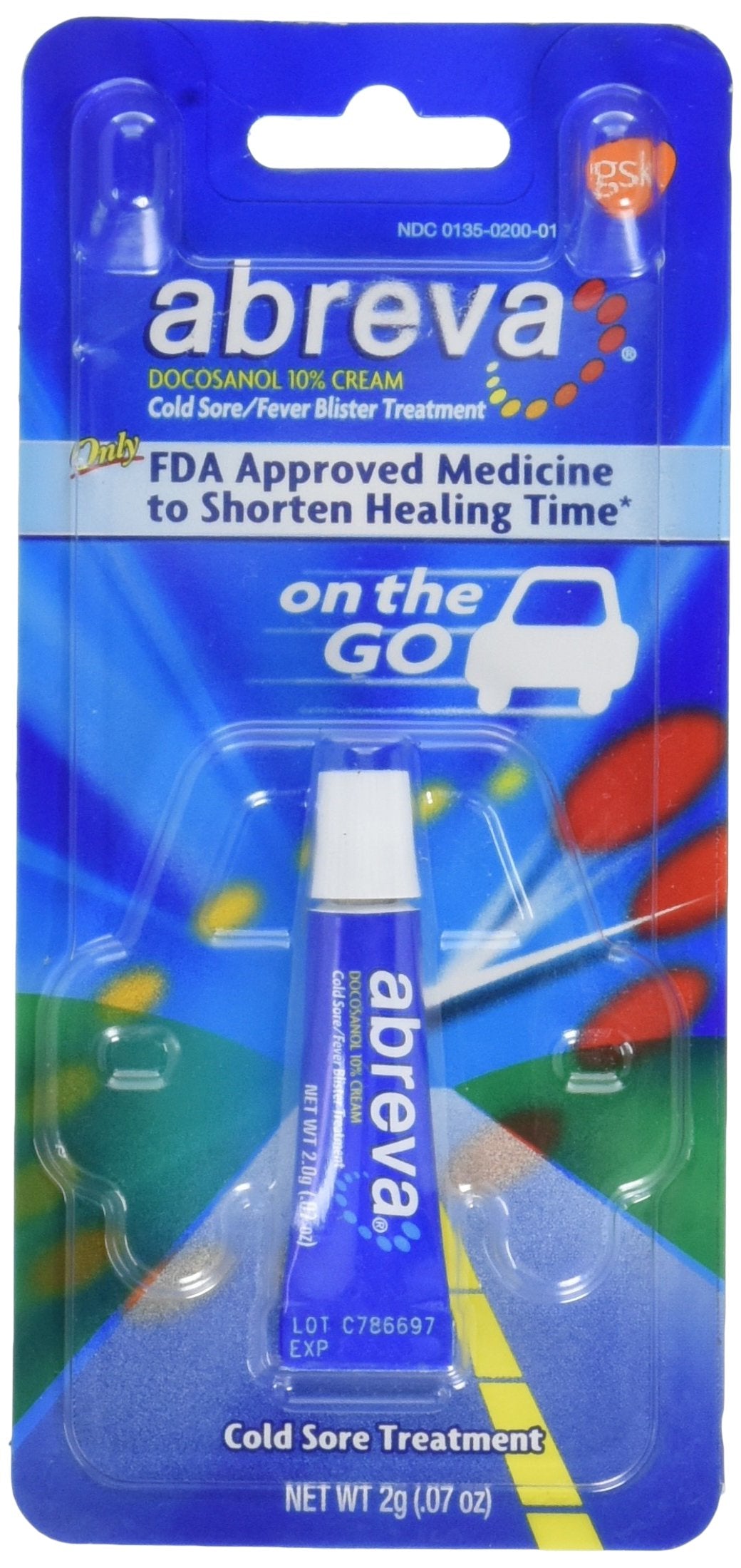 Cold Sore/Fever Blister Treatment, 2 gms (Pack of 2) H69599