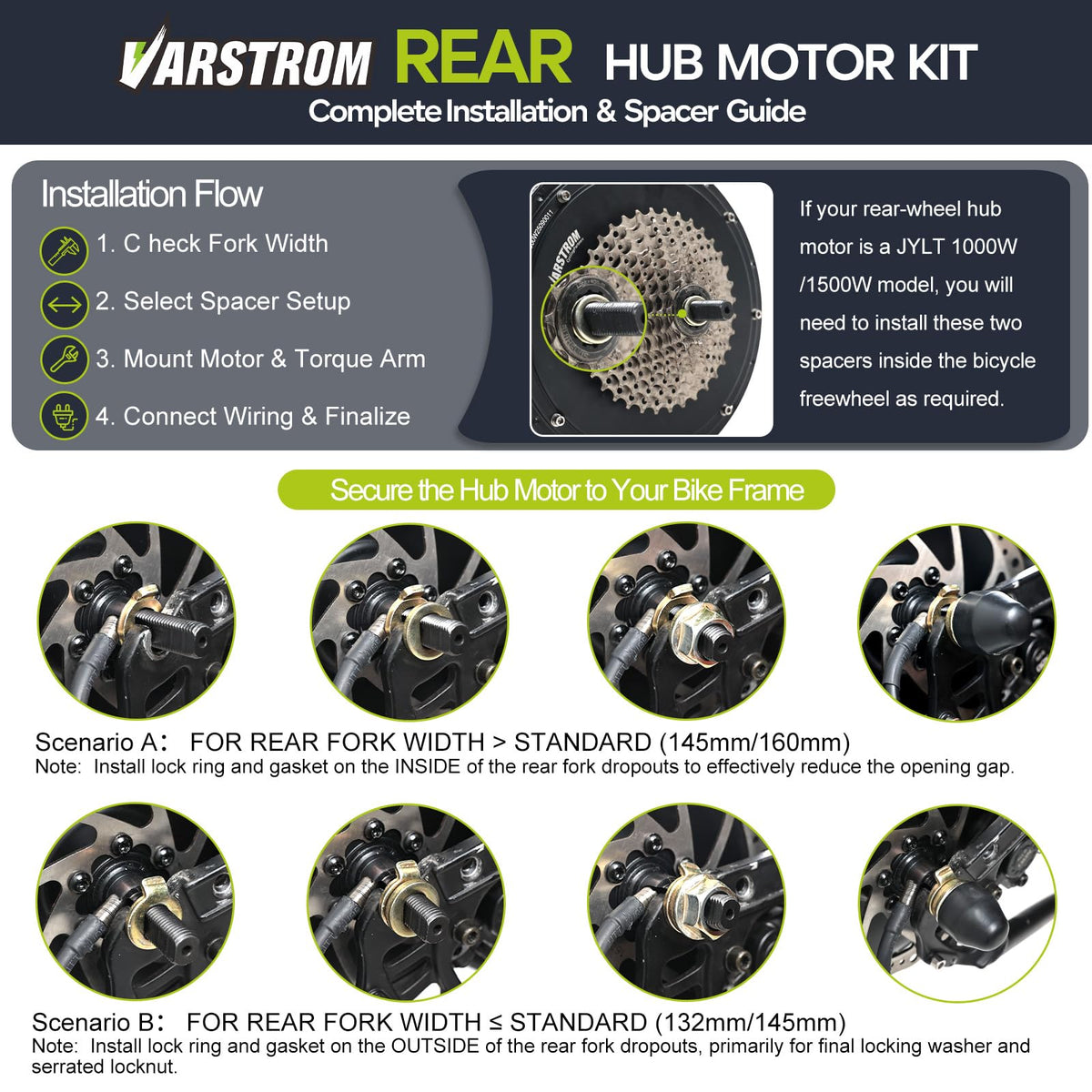 48V 1000W Ebike Conversion Kit I96391