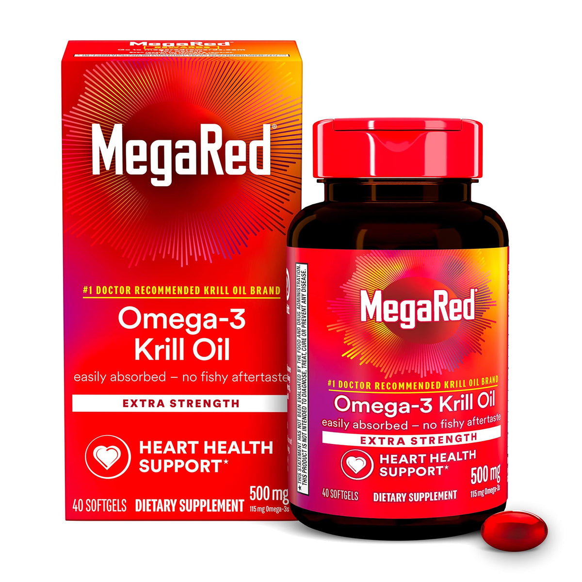 Omega-3 Krill Oil 500mg Softgels 40 Count H58817