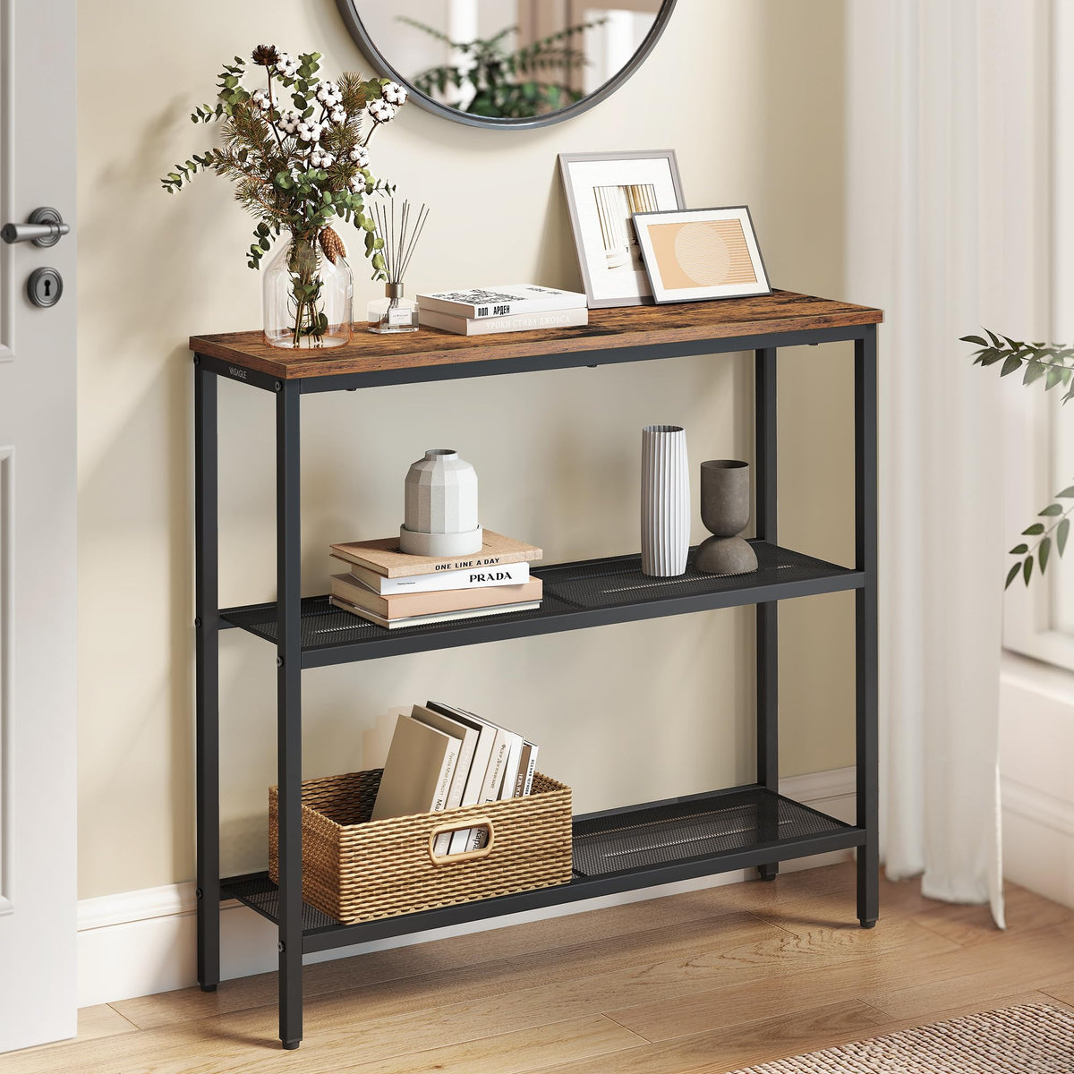 31.5" Narrow 3 Tier Console Table D473