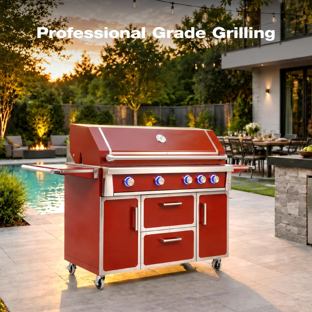 49" 99,000 BTU 4 Burner Stainless Steel Propane Grill M57362