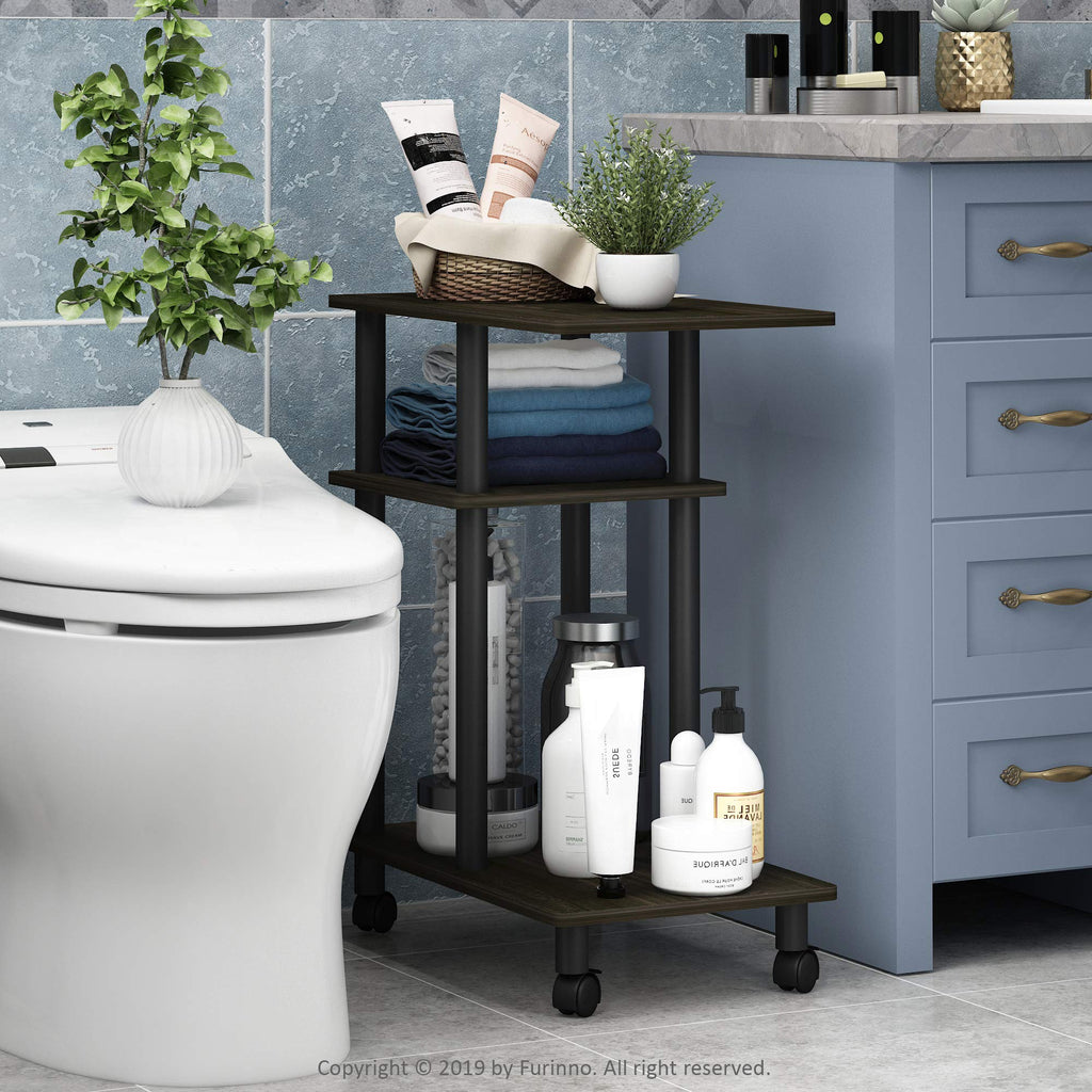 C Shaped Side Table with Casters E862