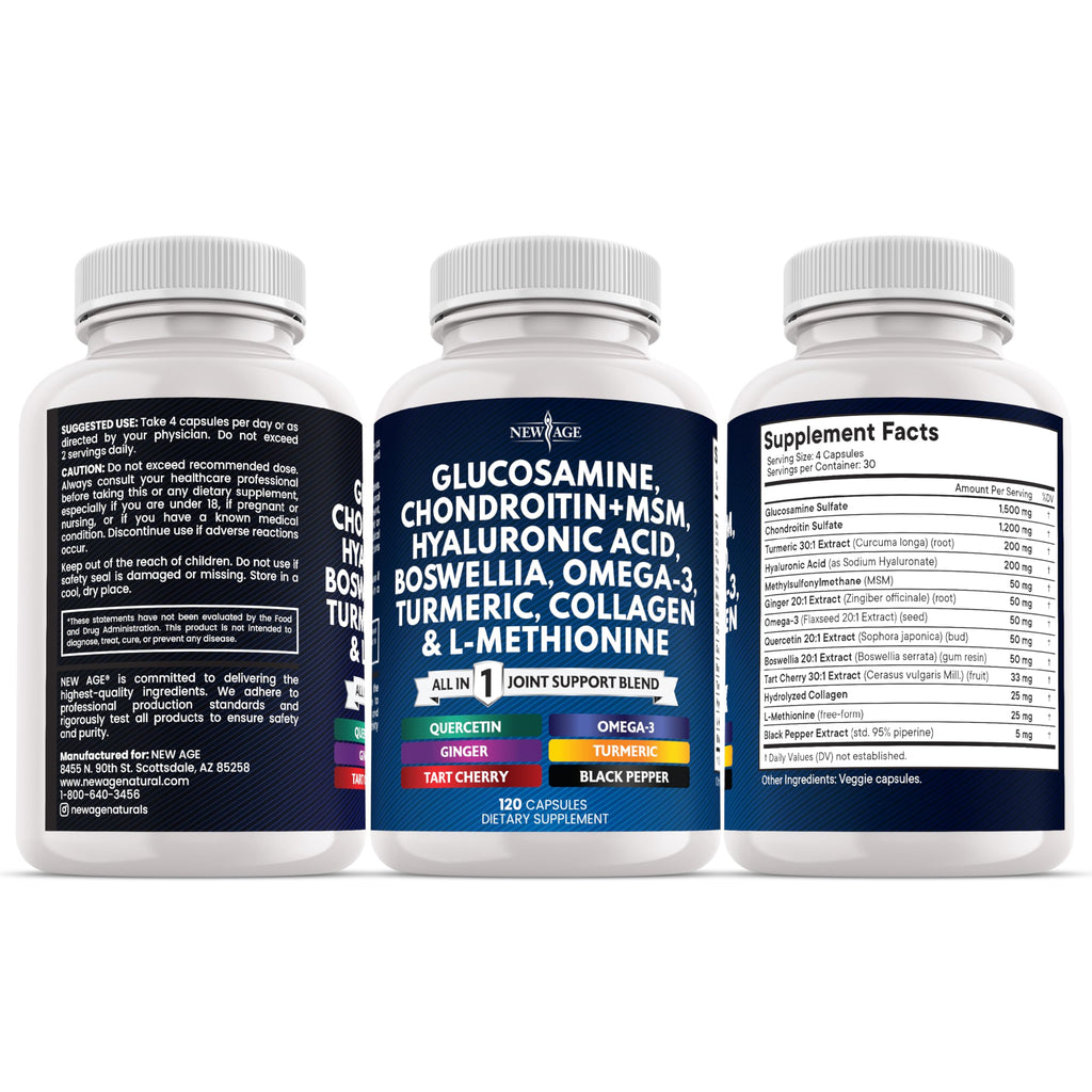 Glucosamine Chondroitin MSM Turmeric Collagen 240 Count R58571